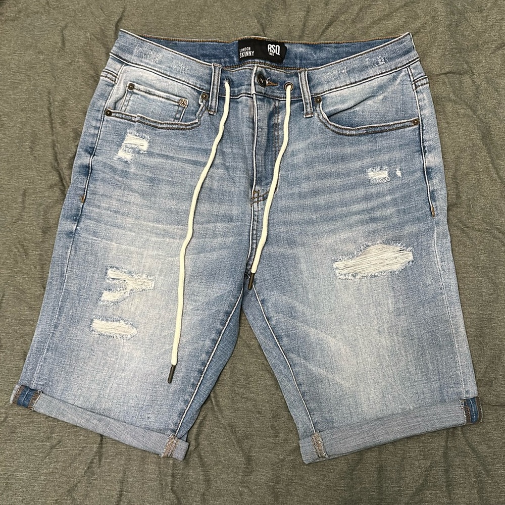 RSQ London Skinny Denim Shorts